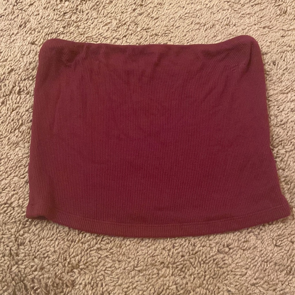 Red tube top